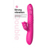 Wibrator ogrzewany z sex masażerem 20 trybów 23cm